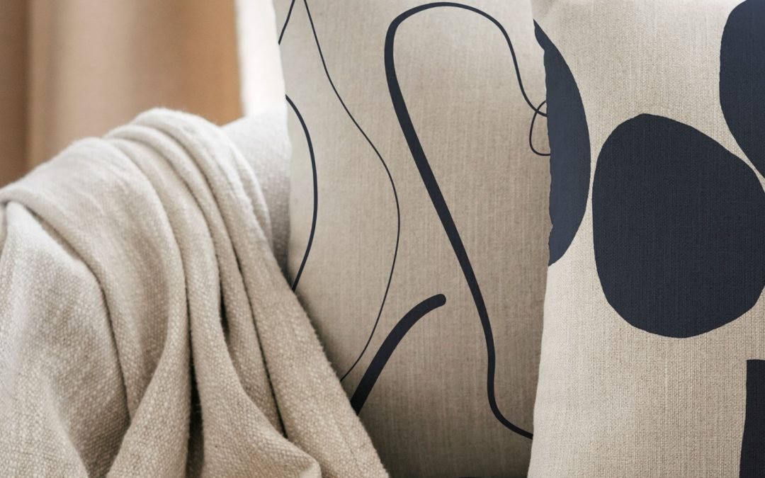 Set of 2 abstract minimal geometric cushion cover - Image 2